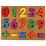 Wooden numbers