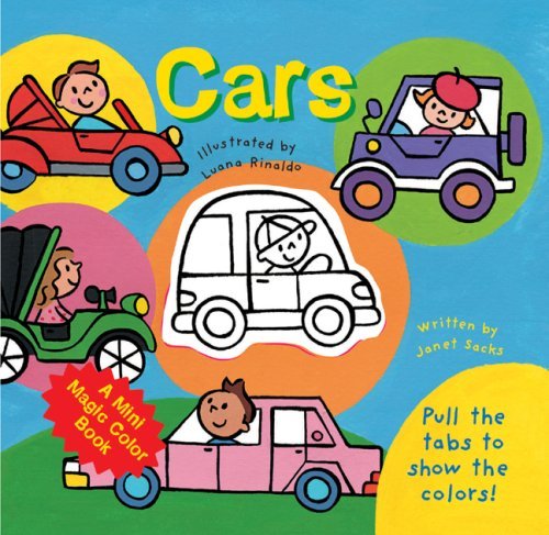 The car book. What Colours are the cars.