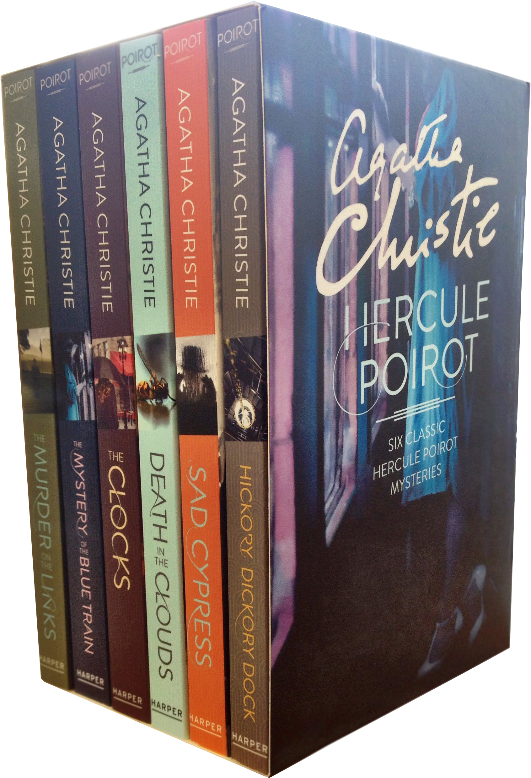 Agatha Christie Hercule Poirot Classic Mysteries 6 Books School Box Plus